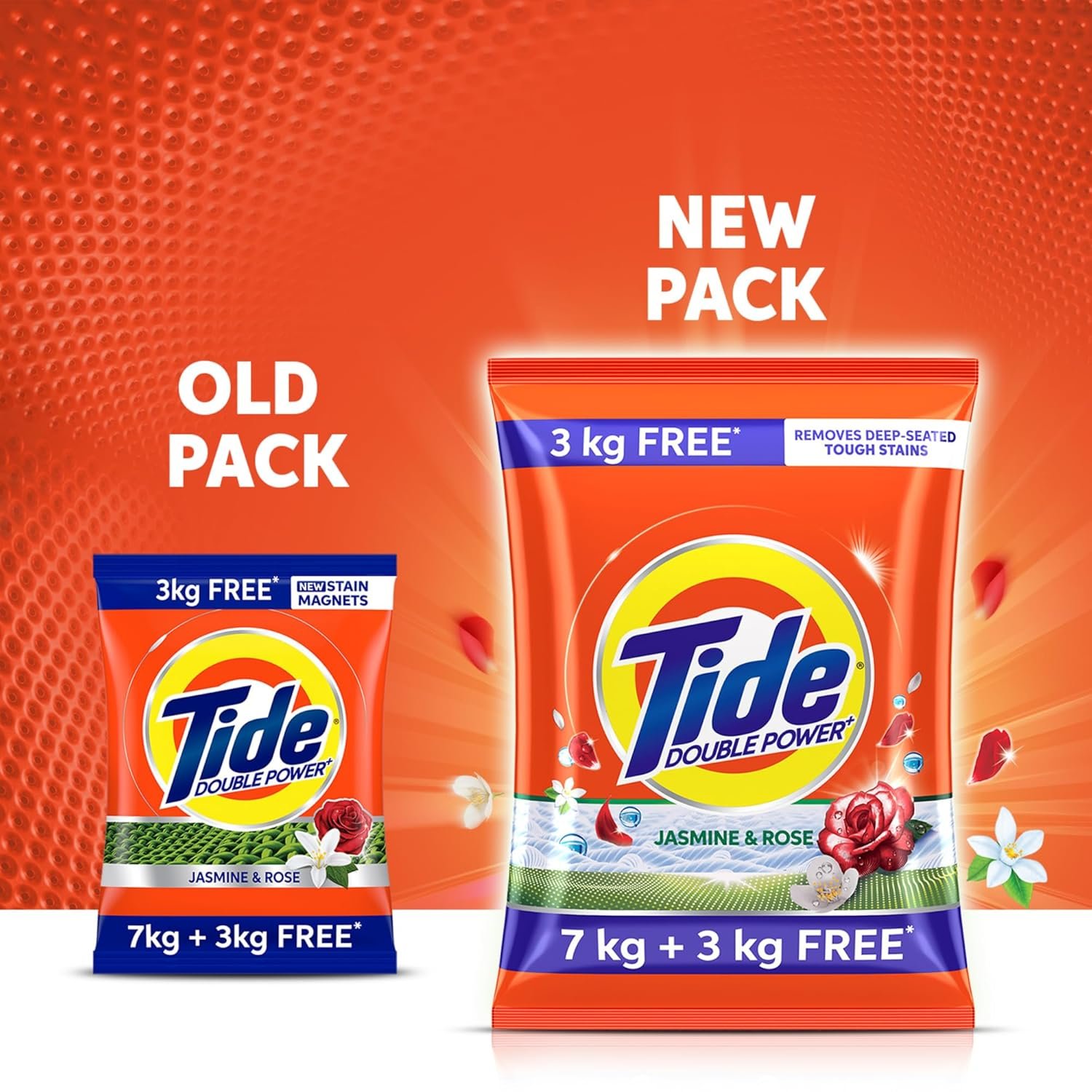 6kg? Tide Plus Double Power Detergent Washing Powder Jasmine & Rose 7kg 3kg FREE - View 2